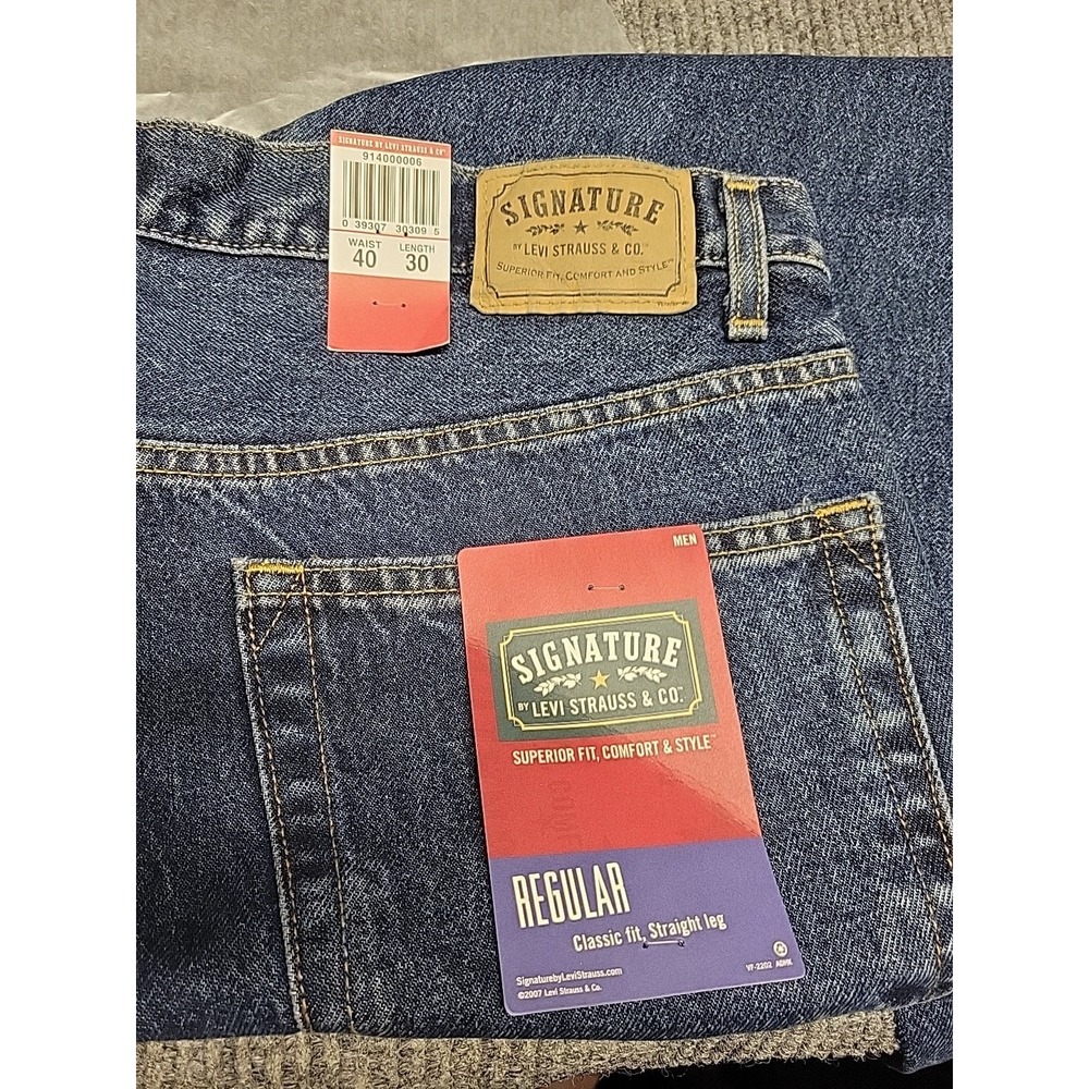 Nwt‎ Mens Levis Signature Jeans 40x30